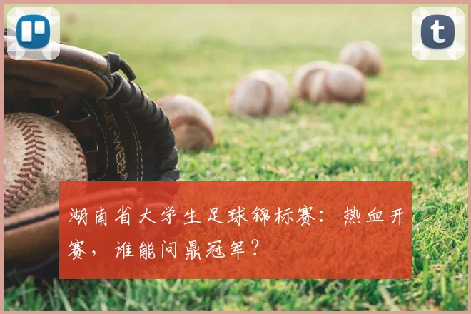 湖南省大学生足球锦标赛:热血开赛,谁能问鼎冠军?